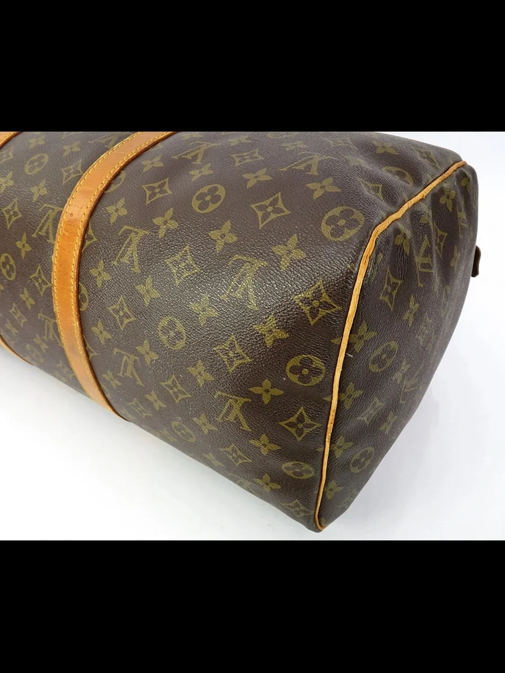 Louis Vuitton Brown Monogram Keepall 50 Travel Duffle